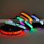 Cute cartoon printing LED telescopic luminous pet collar