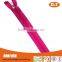 high quality low price ykk color tape silver slider nylon zipper