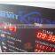 Wall Mouted Aluminum Fram LED currency exchange rate board display/led exchange rate panel with 45cm single moving message