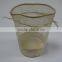 Clear poly mesh drawstring cosmetic bag