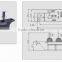 High quality 5keys-keyboard switches for Range hoods and electric Fan
