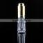 bottle for essential oils clear glass bottle with gold aluminum screw cap