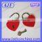 AJF beautiful love red heart lock for lovers in the gift box