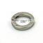 High quality Zinc alloy 22mm silver round flat gate metal hook ring