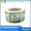 color printing customized logo label sticker,waterproof paper roll sticker