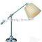 metel base and fabric shade table lamps & reading lights
