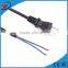 Extension power cord with flat plug socket
