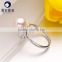 Yuansheng Brand 2016 New trendy bridal jewely saltwater natural pearl rings for women wedding 18K gold