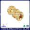 Brass knurled insert nut for plastics connector