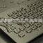 Compact Format IP65 Metal Keyboard with Trackball and function keys