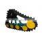 agriculture machinery snowplow track chassis with rubber coating