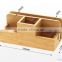 Desk Stationery Organiser - Pen Pencil Letter Rack Holder, Made of Natural Bamboo storage box                        
                                                Quality Choice