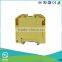 UTL Din Rail Wire Earthing Terminal Block 70mm Electric Connectors Ground Yellow Green Terminal