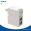 US EU UK AUS Plug Portable Cell Phone Charger , 4 Port Travel Wall Charger USB Charger