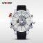 WEIDE fashion japan movt stainless steel case back water resistant mens watch wh3401
