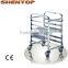 ShenTop 6 Tiers GN Pan 1/1 STPS-6A Stainless Steel Food Tray Trolley /movable dining cart/GN pan cart