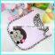 Fashionable embroidery trendy baby girl bibs