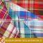 wholesale customized plaid yarn dyed woven fabric for mens shirts