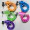 Multicolor cheap hot sale mountain bicycle lock cable lock