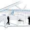 dual band wifi antenna 806-2500MHz Omnidirectional Ceiling DAS Antenna indoor cell phone antenna