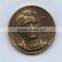 Custom 3D vintage brass coin