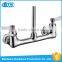 Modern kitchen design chrome finishing 8" wall mounted pre rinse brass faucet