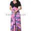 hot stamp mosaic Jumpsuit deep V collar plus size dress