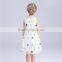 Casual dress OEM service sleeves dot girls cotton frock designs
