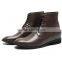 Italian name ankle boots with brown lace/men boots fashion