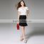 Alibaba 2016 Summer Fashion Woman Embroidery Design Croped Tops Elegant Slim V Neck Short Sleeve White T-Shirt Women