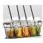 16oz half colored glass mason jars with lids and straws with rack