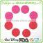 Food grade Valentine Rose flower design silicone cookie stamp with wooden handle