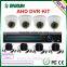 4CH CMOS 1.0 mp 1.3 mp 4ch indoor pleastic 720 AHD DVR Camera Kit System