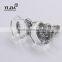 2 1/6 Inch Bling Zinc Base Clear Dining Hall Crystal Glass Handles