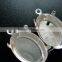 13*18mm Setting Size Silver Plated Vintage Style Round Bezel Tray DIY Pendant Charm Supplies 1421078