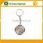 blank metal keyrings poker chip style small key chain with sticker