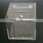 2017 Black Acrylic ballot box wth lock and key for election