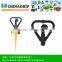 Plastic Rotating Water Sprinkler Nozzle for Lawn Garden Irrigation Brand New