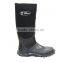 FUJIE Mens Black Neoprene Rubber Rain Boots