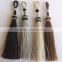 Decorative trim for curtain,keychain and bag colorful horse hair tassel/Black HAT BAND Woven Horsehair Buckle with natural color