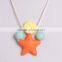 BPA Free Food Grade Baby Teething Bracelets Wholesale Druzy Pendants