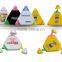 Triangle 3 colors in 1 highlighter for promotion triangle shape items gifts clear highlighter pen/triangle for trampoline