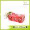 High Quality Bamboo material Flower Carved Tissue Box