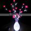 Fiber vase color changing home/garden christmas lights window color changing led light