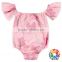 New Style Fashion Cotton Floral Baby Playsuit Off Shoulder Jumpsuit Boutique Baby Rompers 2017