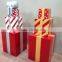 Christmas gift box stack for outdoor decoration