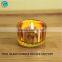 decorative colored glass tealight candle holder small size candle jar