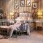 Exquisite French Palace Style Handmade Upholstery Cozy Bed of Wingback Shaped with Nightstand and Bench BF12-03254j