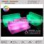 3 Steps White Led Illuminated Plastic Bottle Display Shelf
