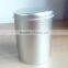 round tea tin box